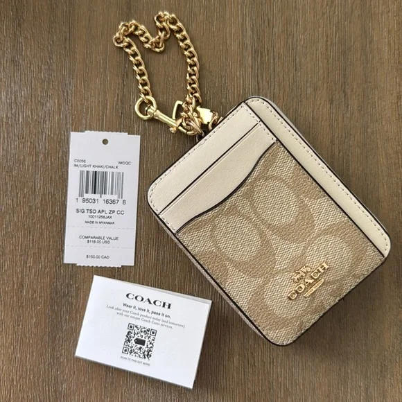 Coach Essential Chain Card Case - Picture 4 of 4
